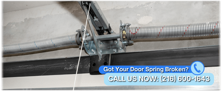 Broken Garage Door Spring Cleveland Heights